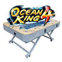 2025 vente directe 8 joueurs jeu de Table de poisson pliant Machine à jetons Ocean King 4 tout nouveau monde