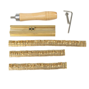 Set di Timbri Alfabetici <span class=keywords><strong>in</strong></span> Ottone Incisi CNC, Lettere Flessibili e Intercambiabili per Strumento di Branding su Pelle - Product Image 4