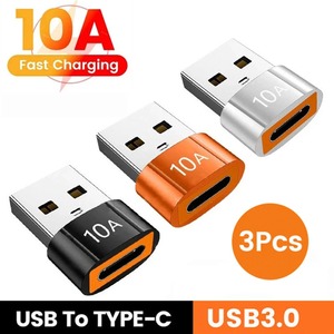 <span class=keywords><strong>Adaptateur</strong></span> OTG USB 3.0 vers Type C 10A USB C mâle vers USB femelle Convertisseur Charge rapide Transfert de données Conversion OTG pour ordinateur portable - Product Image 4