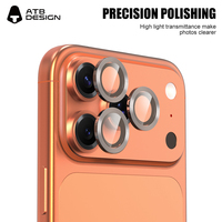 Protection d'objectif d'appareil photo en verre trempé pour iPhone 17 16 15 14, film protecteur d'écran facile à installer, vente en gros usine
