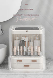 Boîtes de rangement en gros pour cosmétiques et soins de la peau, et organisateur de bijoux (colliers, bagues, montres, boucles d'oreilles) pour coiffeuse avec miroir - Product Image 3