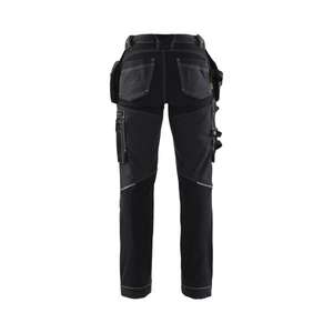 BLAKLADER - 713013709900C38 <b>Women</b>’s craftsman <b>trousers</b> with <b>stretch</b> Black - EAN 7330509857953 WORK <b>TROUSERS</b> CARGO WORK <b>TROUSERS</b> - Product Image 2