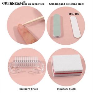 Mini bloque de tofu de una sola vez, tira de pulido corta, lima de uñas, cepillos de cuerno de vaca, palos de madera, lima de uñas, lima de uñas de ambos lados - Product Image 5