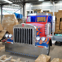 Özel yaşam boyutu demir sanat retro araba kafa transformatörler Optimus Prime kamyon kafa modeli büyük bar otel alışveriş merkezi dekorasyon