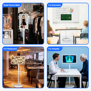 <span class=keywords><strong>TV</strong></span> Portatile LED <span class=keywords><strong>Smart</strong></span> Android 15 HD da 21/24/32 Pollici con Touchscreen Wireless e Batteria da 4-7 Ore per Cucina, Ufficio, Palestra - Product Image 3
