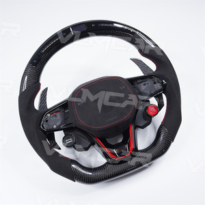 Volant en fibre de carbone personnalisé pour Volkswagen MK8 volant LED VW <span class=keywords><strong>golf</strong></span> <span class=keywords><strong>6</strong></span> 7 8 R MK6 MK7 MK8 <span class=keywords><strong>GTI</strong></span> volant - Product Image 2