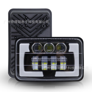 ไฟหน้ารถมอเตอร์ไซค์ Jiaxingsheng 7-Bead Square Wrangler LED IP67 ระบบไฟส่องสว่างสำหรับรถจักรยานยนต์ - Product Image 2