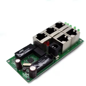 5 Port Switch Module 100mbps 12v/24v switch ethernet customizable network smart switch module/PCB