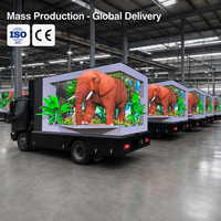 Nouveau modèle 2026 : Camion publicitaire mobile LED 3D à vision directe, Camion scène mobile LED à vendre