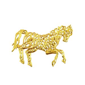 Spilla a Forma di Cavallo in Metallo Traforato di Lusso all'Ingrosso per Accessori da Uomo, <span class=keywords><strong>Moda</strong></span> <span class=keywords><strong>Stilista</strong></span> e Individualità - Product Image 2