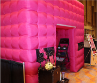 Cabine de Photo gonflable avec lumière LED, nouveau design k, bon marché, tente de Studio DJ pour événement fête