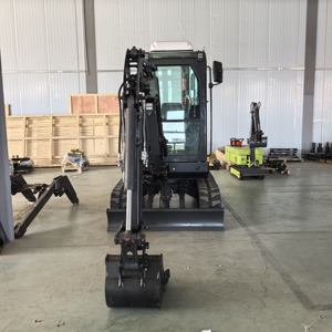 Mini excavadora 3,5 toneladas de gasolina diesel Bagger con cabina y aire acondicionado Piloto hidráulico Excavadora Ingeniería grande - Product Image 6