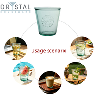 Ensemble thé et café personnalisé avec logo, tasse en verre écologique classique américaine - Cadeau en gros