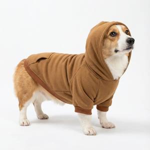 도매 저렴한 단색 심플 귀여운 스타일 부드러운 면 애완동물 후드티 맞춤형 빈 강아지 & 고양이 겨울옷 따뜻한 제품 - Product Image 1