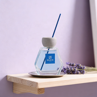 Diffuseur en verre transparent avec bâtonnets parfumés – Récipient d'aromathérapie pour la décoration intérieure et le stockage de parfums
