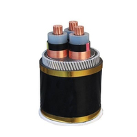 Cabo de alimentação 150mm de 10kv 35kv, 1 ou 3 núcleos, fio de pvc isolado xlpe, cabo de energia médio de tensão