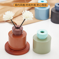 Flacon diffuseur en verre transparent 150 ml avec bouchon à vis, couleur personnalisée, pot à parfum vide, écologique, recyclable, finition mate, décoration intérieure