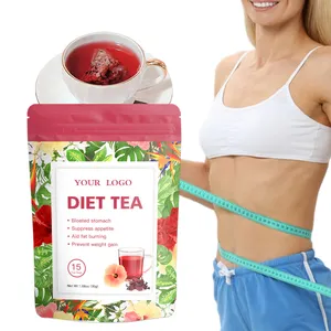OEM thé de régime personnalisé à base de plantes perte de poids désintoxication supprimer l'appétit TISANE thé de régime de désintoxication thé ventre plat