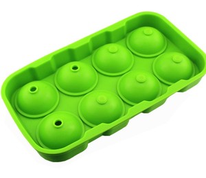Grand bac à glaçons rond en silicone écologique Libération facile Machine à glaçons flexible pour whisky Outils de crème glacée faits maison - Product Image 1