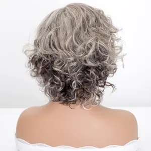 Short Human Hair Wigs Natural Looking Wigs Luxury European Human Hair Monofilament Top Lace Front Wigs
