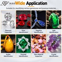 Analyseur de réfraction à source de lumière froide, outil d'identification des minéraux avec loupe polarisée, polariscope de bureau pour bijoux, pierres précieuses et cristaux