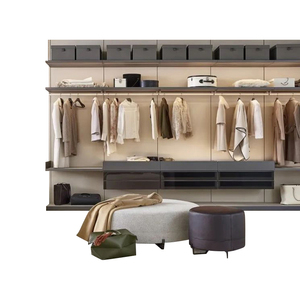 Moderne et avancé, personnalisation grise, vestiaire ouvert, armoire en aluminium, <span class=keywords><strong>dressing</strong></span> - Product Image 2