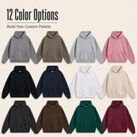 Nouveauté Hiver 2026 FOG Sweats à capuche unisexe oversize tendance en molleton bouclette double fil 400 GSM épais avec broderie numérique