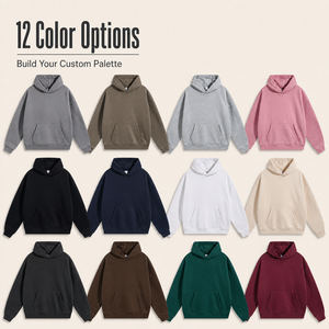 2026 Winter New FOG Double Thread 400 GSM French Terry Heavyweight Hooded Trendy Men's Hoodies - Product Image 2