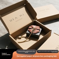 Boîte en carton ondulé personnalisée pliable pour l'emballage d'accessoires vestimentaires, épaissie, extra-résistante, avec logo imprimé