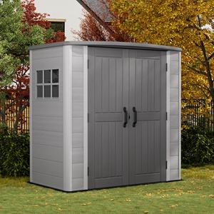 Caseta <span class=keywords><strong>de</strong></span> Jardín Plana - Armario <span class=keywords><strong>de</strong></span> <span class=keywords><strong>Almacenamiento</strong></span> <span class=keywords><strong>Exterior</strong></span> <span class=keywords><strong>de</strong></span> Plástico Ecológico y Duradero para Herramientas <span class=keywords><strong>de</strong></span> Jardín - Product Image 2