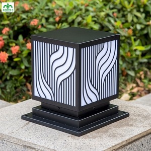 Lampe à pilier carrée My Art, LED, étanche, pour jardin extérieur, cour, 220V, base E27 - Product Image 2