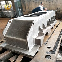 Base de machine et banc de tour en acier soudé usiné CNC sur mesure, fabrication OEM pour composants d'outils de fraisage