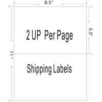 Étiquettes d'adresse de livraison autocollantes x11 pour imprimantes Laser et jet d'encre, prix le plus bas, 8.5 pouces