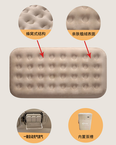 18 "Elevado Durable Dura-Beam Deluxe Comfort Autoinflado Inflable Twin Blow up Colchón de aire con bomba incorporada para acampar - Product Image 3