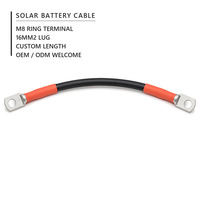 Harnais d'extension de câble de stockage de batterie solaire personnalisé avec borne annulaire pour kit de charge de panneau solaire portable OEM ODM