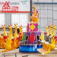 Manèges de Parc d'Attractions : Machine à Sauter Kangourou avec Conception 3D Gratuite