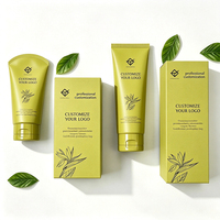 Kemasan Tube Plastik PP Krim Tangan Tabir Surya Lotion 50ml 100ml 150ml 200ml Warna Oranye Custom dengan Kotak