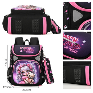 Sac à dos scolaire pour enfants, garçons et filles, en Oxford imperméable, coque rigide 3D en EVA, pliable, dessin animé - Product Image 6