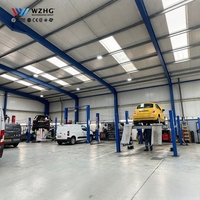 Bâtiment préfabriqué en acier robuste pour atelier de service automobile, concession automobile, centre de service modulaire automobile