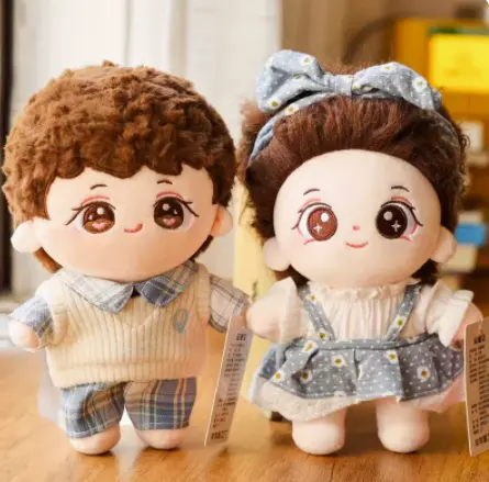 Cotton Doll Boy & Girl giocattoli di peluche pezza personalizzati 2024 giocattoli di tendenza per la decorazione della casa CE/ASTM OEM