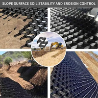 Géocell en HDPE alvéolaire haute résistance pour la stabilisation des sous-sols et la protection des pentes en construction extérieure avec garantie de 5 ans