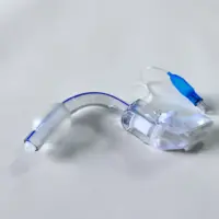 Cánula médica desechable de PVC, tubo de traqueostomia con puños