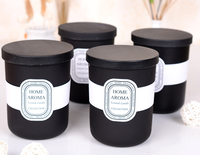 Nouvel état de luxe aromathérapie fruité parfumé bougies en cire de soja verre blanc parfum réutilisable pour la maison n'importe quel espace