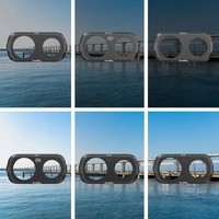 Kit de filtres tout-en-un Ultra SmallRig 6687 pour Insta360 Luna : ND8, ND16, ND32, ND64, ND128, ND256, CPL 1/4, Diffusion Noire