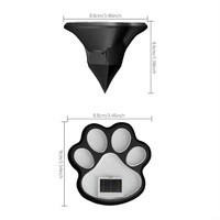 Lampe solaire LED à économie d'énergie en forme de patte de chien, éclairage paysager pour pelouse, jardin, patio, escalier, camping, décoration, 1 pièce