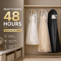 Housse de rangement anti-poussière personnalisée avec logo pour robes longues, robes de mariée, sac de protection pour robes de mariée pour les boutiques de robes de mariée