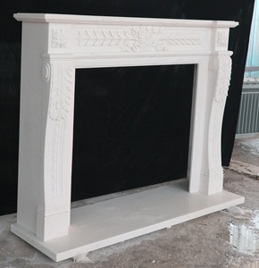 Precio bajo al por mayor Decoración <span class=keywords><strong>de</strong></span> interiores <span class=keywords><strong>Chimenea</strong></span> <span class=keywords><strong>de</strong></span> <span class=keywords><strong>gas</strong></span> <span class=keywords><strong>de</strong></span> mármol blanco tallada a mano contemporánea - Product Image 3