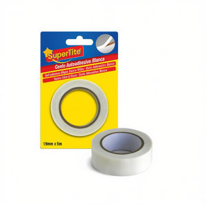 Bordatura bianca autoadesiva 19mm x 5m per lavorazione del legno - Product Image 1