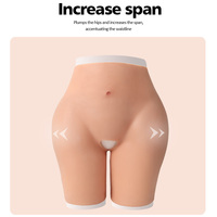 2XL Grande Taille Femmes Shaper XXL Silicone Fesses Hanche Amélioration Femmes Ouvert Entrejambe Pantalon Artificiel Hanche Shaper Rembourré Cosplay