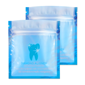 Tùy chỉnh Zip khóa túi bao bì nhựa túi cho chỉ nha khoa với cửa sổ rõ ràng sương giá - Product Image 6